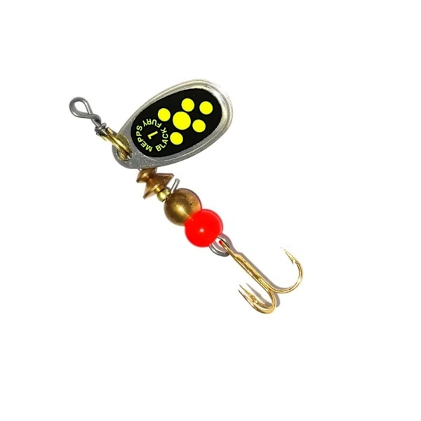 Spinner MEPPS BLACK FURY-1 3,5g sølv/gule prikker