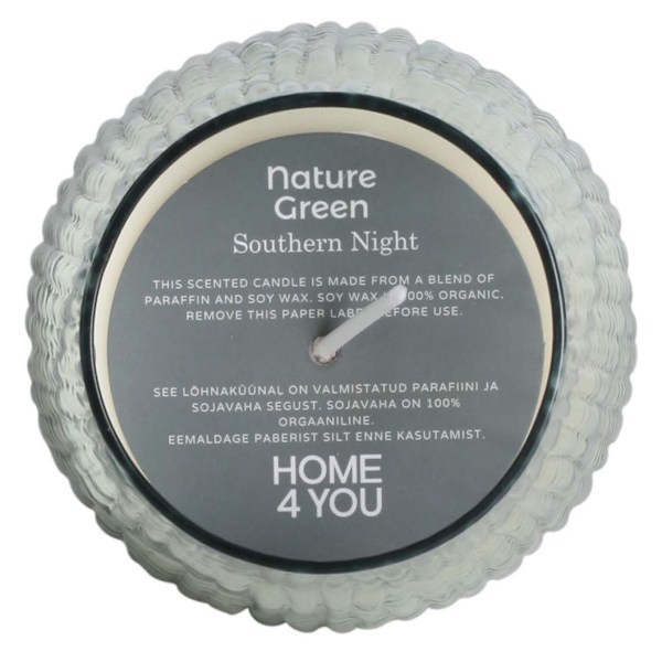 Tuoksukynttilä lasissa NATURE GREEN H10,8cm, Southern Night