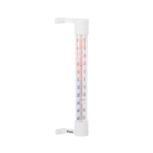 Set med 10 produkter. HVIT STREK utenfor vindustermometeret