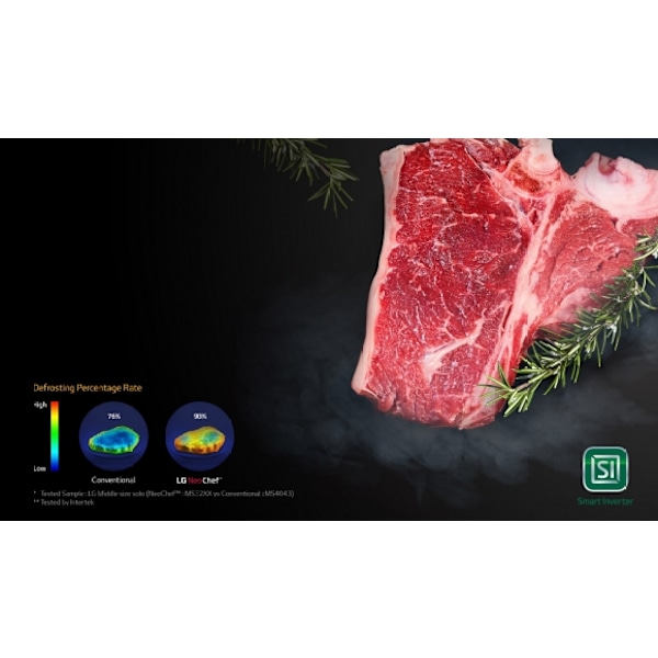 Mikrobølgeovn med Grill MH6535GIS, LG