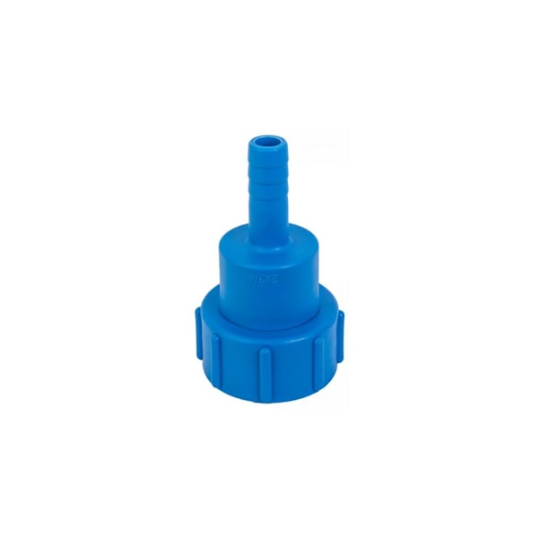 IBC-adapter S60X6 Hun x ¾" svingbar slangehale Blue