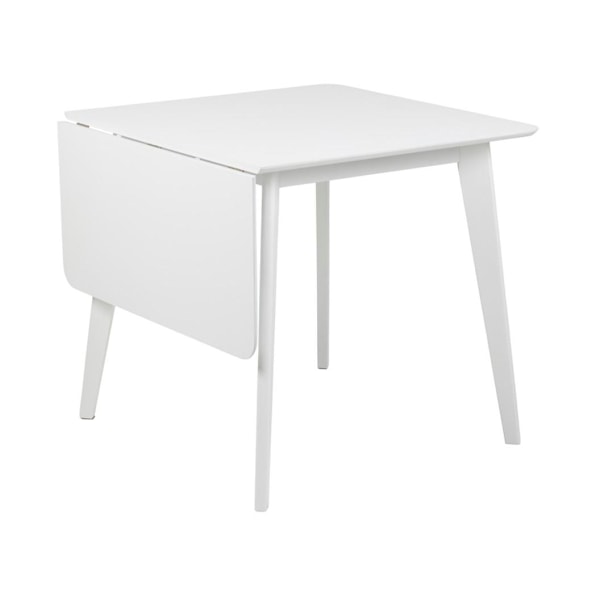 Spisebord ROXBY, 80/120x80xH76cm, hvid