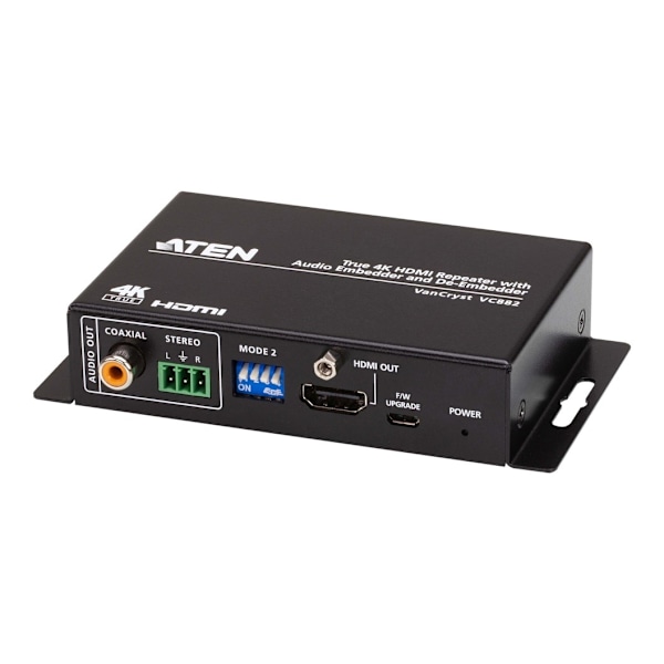 Aten, True 4K HDMI Repeater Audio Embedderillä ja De-Embedder, VC882