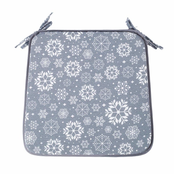 Sæt med 2 produkter. Hynde VINTERBLOMSTER til stol 39x39cm,