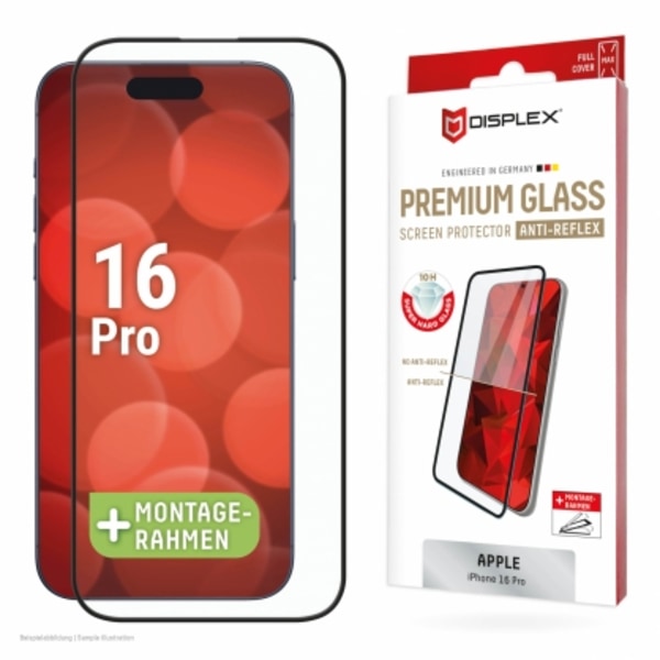 Äkta glas + fodral iPhone 16 Pro, DISPLEX