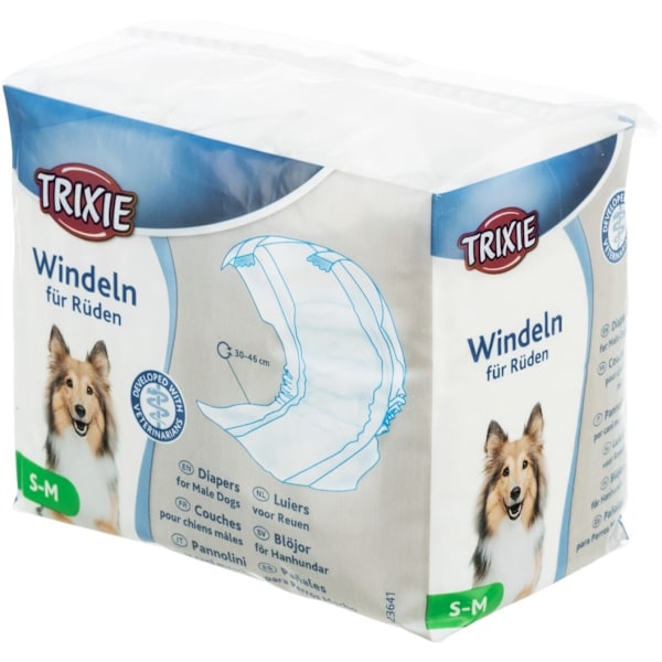 Diapers for male dogs, XS: 20–42 cm, 12 pcs.