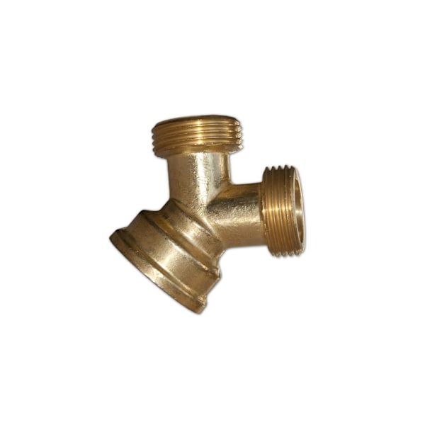 IMITATE Tre-vejs stik hun 3/4" x 2 han 3/4" MESSING