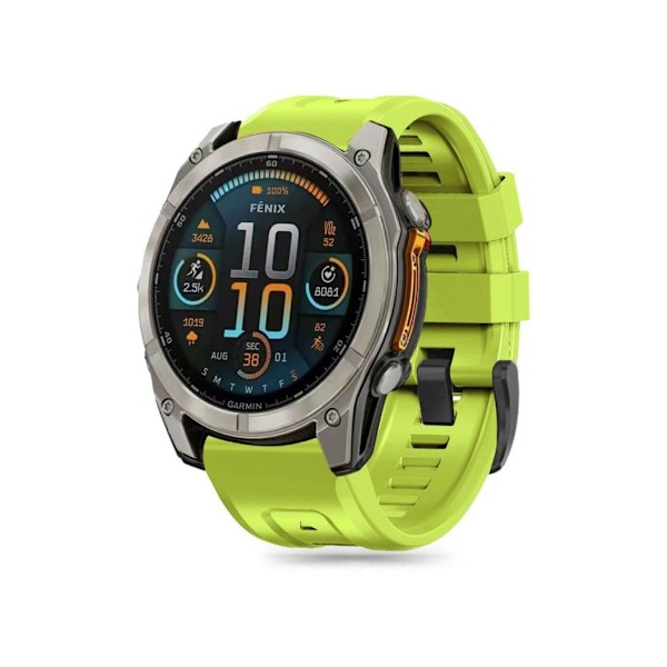 Tech-Protect kellon ranneke Silikoni Garmin fenix 5X/5X Plus/6X/6X Pro/7X/8 51mm, lime
