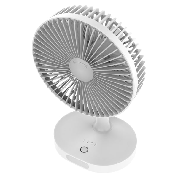 Platinet oppladbar vifte 3000mAh, hvit/grå (45242)
