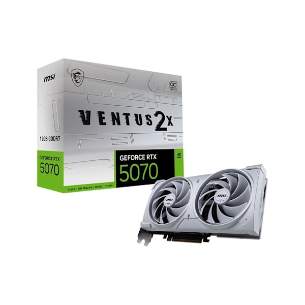 MSI, GeForce RTX 5070 12G VENTUS 2X OC WHITE