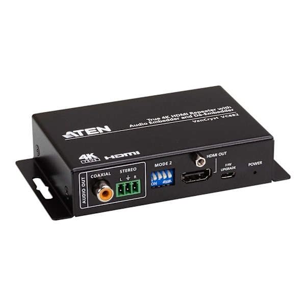 Aten, True 4K HDMI Repeater Audio Embedderillä ja De-Embedder, VC882