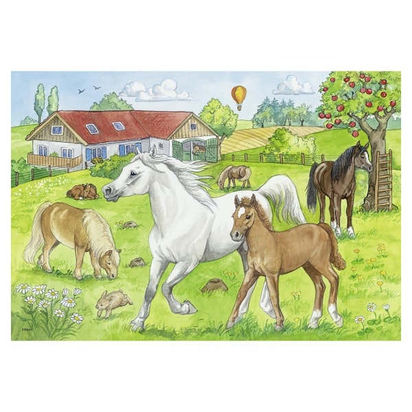 Ravensburger pussel 2x24 st Hästar