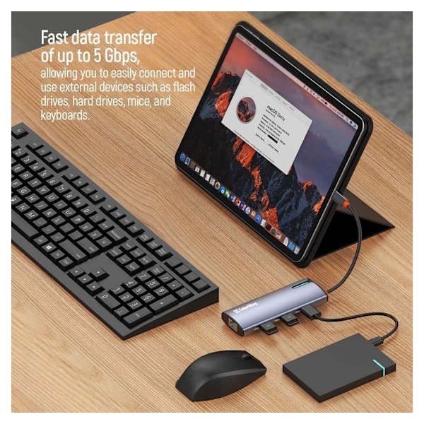 ColorWay, 6-i-1 dockingstation, CW-HUB02