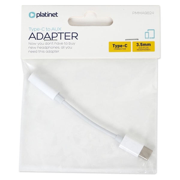 Platinet-sovitin USB-C – 3,5 mm (45644)