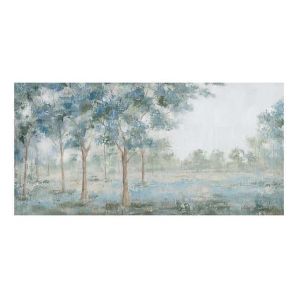 Oljemålning 70x150cm, gröna träd