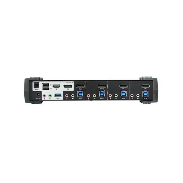 Aten, 4-porttinen USB3.0 4K DisplayPort KVMP-kytkin sisäänrakennetulla MST-keskittimellä, CS1924M