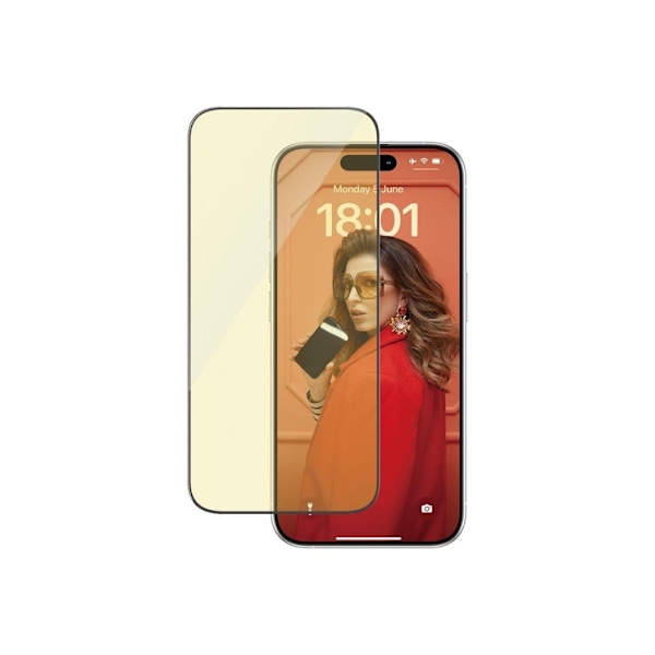 PanzerGlass, Näytönsuoja, Apple, iPhone 15 Pro, Lasi, Kirkas, Ultra-Wide Fit, Helppo asennus, Sormenjälkikestävä, Sinisen valon esto, Heijastamaton, K