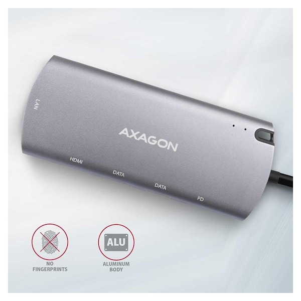 AXAGON, SuperSpeed ​​USB-C Combo 6in1 Hub, HMC-6M2