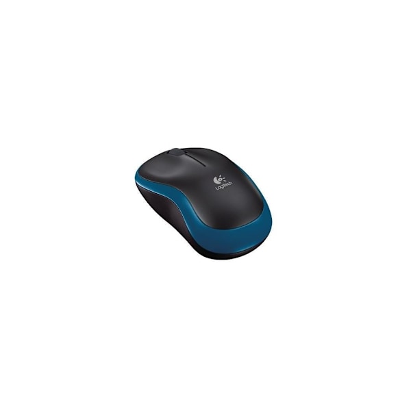 Mus usb optisk wrl m185/blå 910-002239, Logitech Sort, Blå