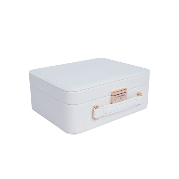 Smyckeskrin SEZANE TRAVEL 23,5x18,5x9cm, vit