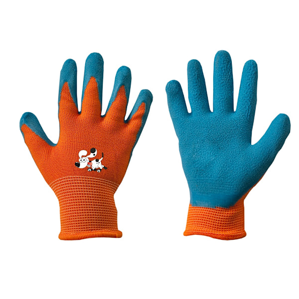 Set of 24 products. Gloves ORANGE latex, size 4