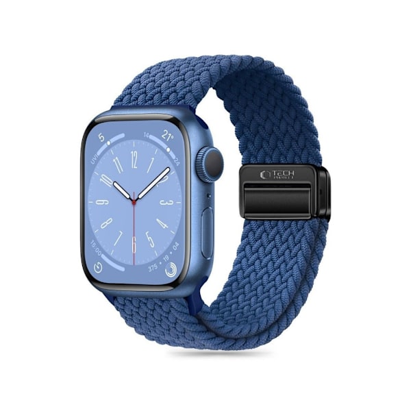 Tech-Protect klockarmband NylonMag Apple Watch 42/44/45/49 mm, montego blå