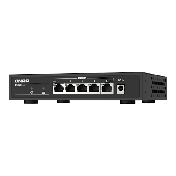 QNAP, 5-porttinen 2,5 Gbps automaattinen neuvottelu (2,5G/1G/100M), QSW-1105-5T