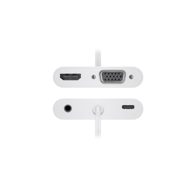 Goobay, USB-C Dock, USB-C multiportadapter HDMI + VGA + PD 100 W, 52418