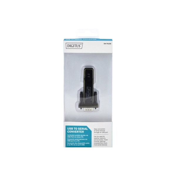 Digitus, RS232 til USB 2.0, DA-70156, USB 2.0 til seriell adapter