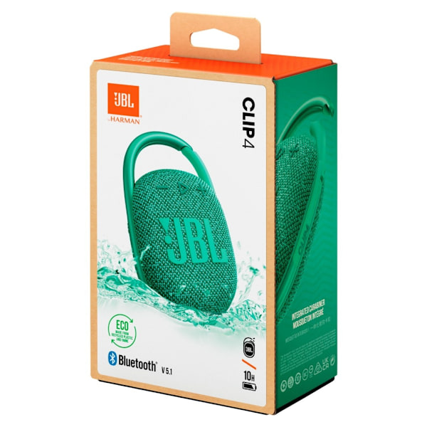 JBL trådløs høyttaler Clip 4 Eco, grønn