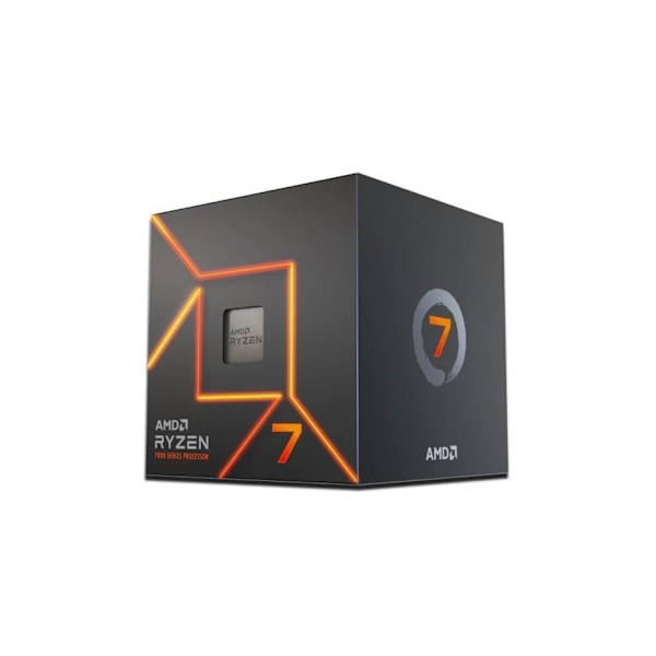 CPU desktop (ryzen 7, 7700, raphael am5, 3800 mhz, cores 8, 32mb, socket sam5, 65 watt, gpu radeon, box, 100-100000592box), AMD