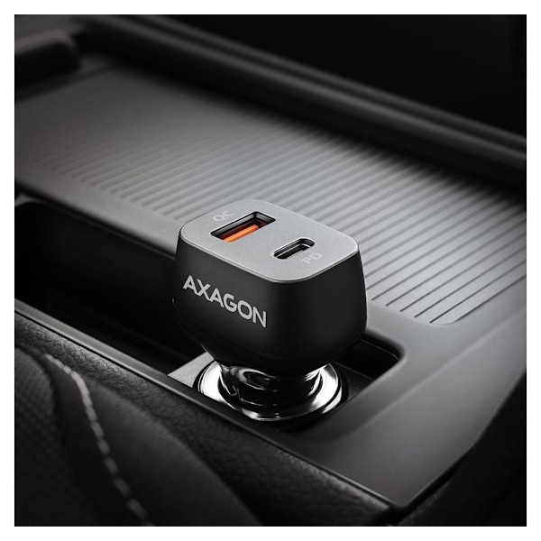 AXAGON, Dobbelt biloplader, 38W, PWC-PQ38