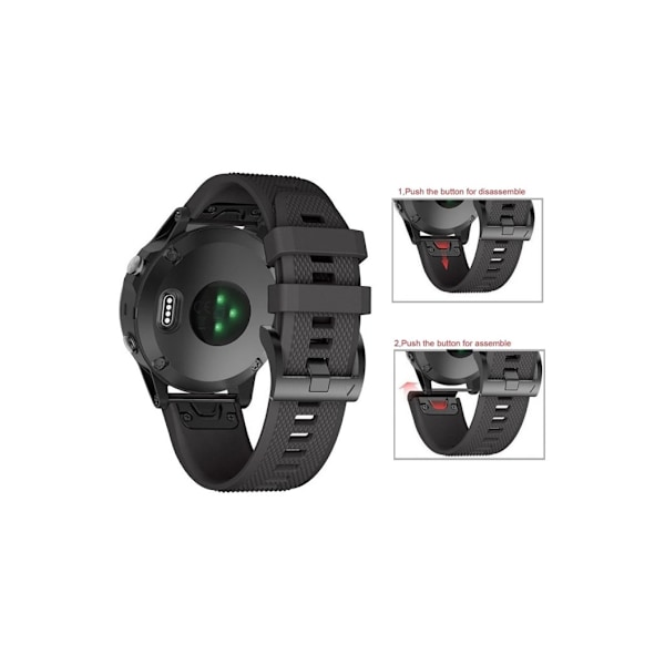 Tech-Protect klockarmband Smidig Garmin fenix 5/6/6 Pro 22mm, svart