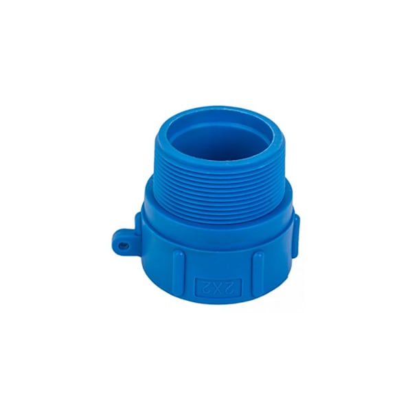 IBC-adapter S60X6 hunn x 2" hann Blue