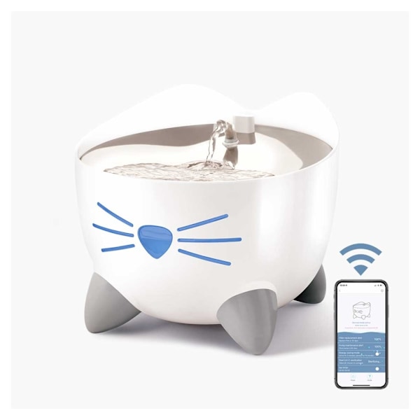 Pixi smart fontene med topp i rustfritt stål, Catit