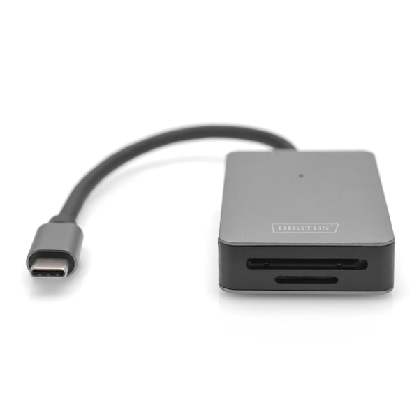 Digitus, USB-C kortlæser, 2 porte, høj hastighed, DA-70333