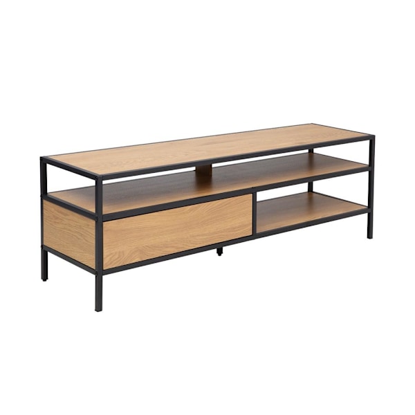 Tv-bord HEDVIG 120x33xH40cm, ask/sort