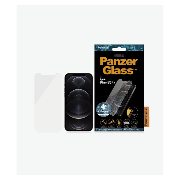 PanzerGlass, Apple, iPhone 12/12 Prolle, Lasi, Läpinäkyvä, Kirkas näytönsuoja