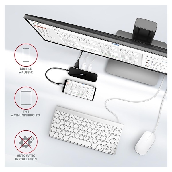 AXAGON, SuperSpeed ​​USB-C COMBO 6i1 Hub, HMC-6GL
