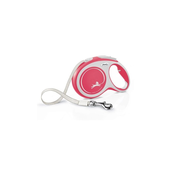 Walking leash flexi New Comfort L Ribbon 8m rød