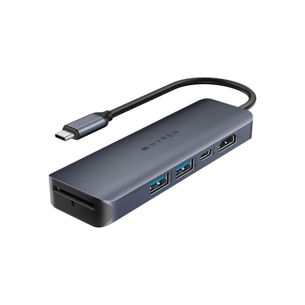 Hyper, HyperDrive EcoSmart Gen.2 Universal USB-C 6-in-1 -keskitin, jossa 100 W PD Power Pass-thru