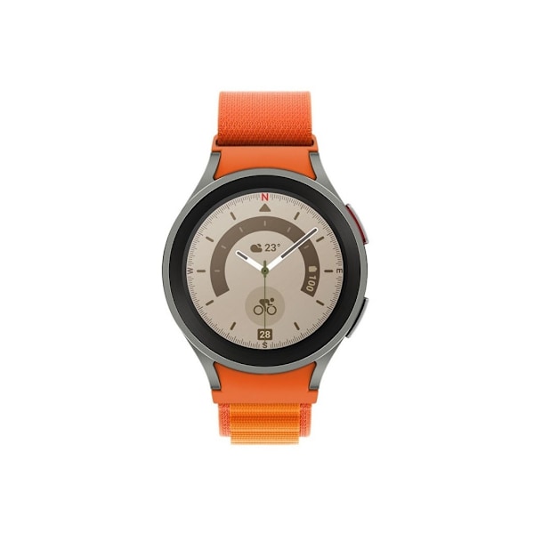 Tech-Protect klokkerem Nylon Pro Samsung Galaxy Watch 4/5/5 Pro, oransje