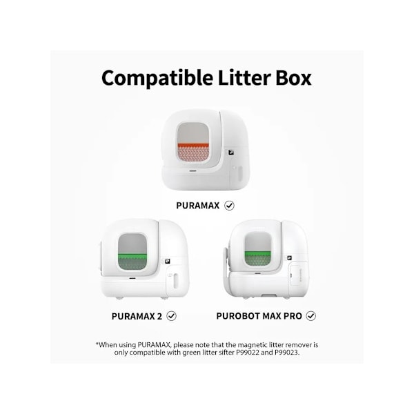 PETKIT, Pura Max 2 Mineralsandstrøelse, Grøn + Magnetisk kattegrusfjerner