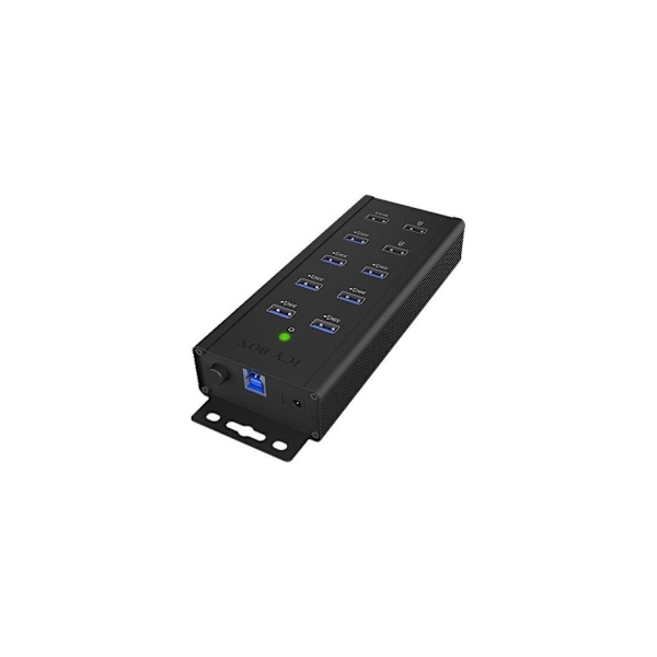 Raidsonic, USB-keskitin, 7-porttinen teollisuuskeskitin, IB-HUB1703-QC3