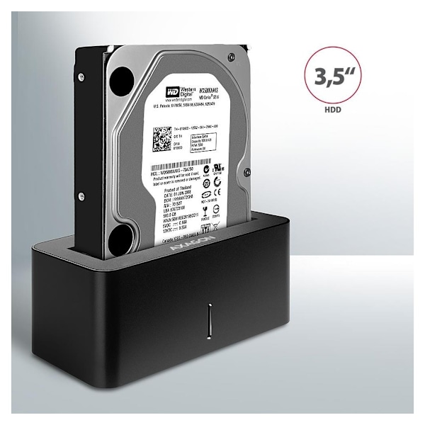 AXAGON, USB 3.0-1x SATA 6G HDD dockstation, sort, ADSA-SN