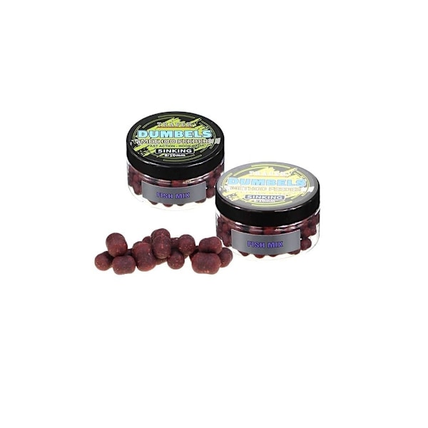 Groundbait TRAPER Metode Feeder Synkende Pellets Fiskeblanding 8-10mm 50g