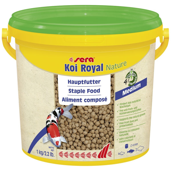 Fuldfoder Koi Royal Nature, medium 3,8L/1,0kg, Sera