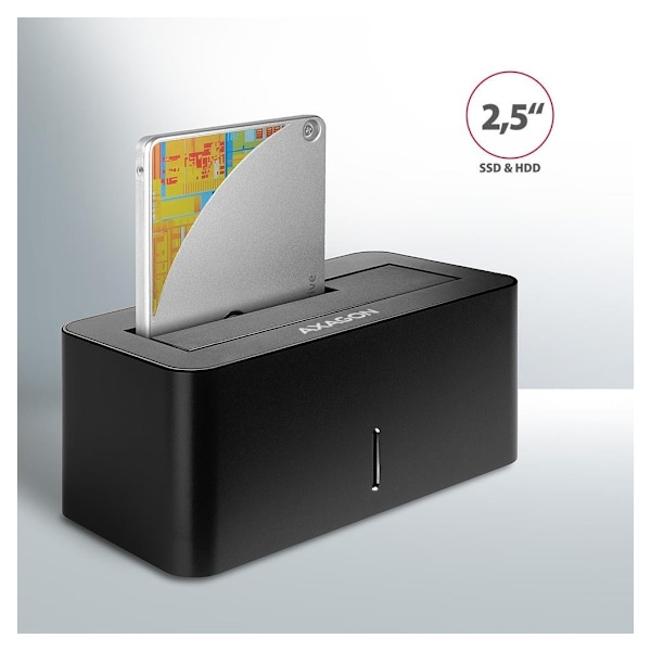 AXAGON, USB 3.0-1x SATA 6G HDD dockstation, sort, ADSA-SN