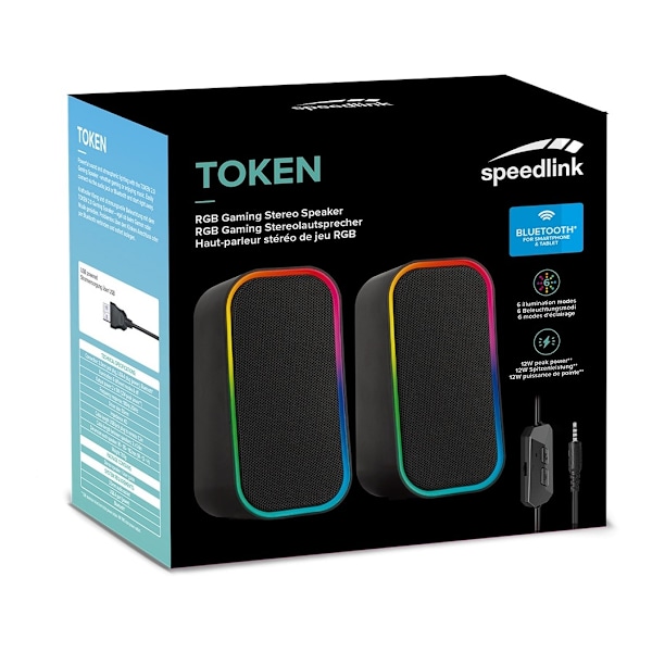 Speedlink-kaiuttimet Token RGB (SL-810008-BK)