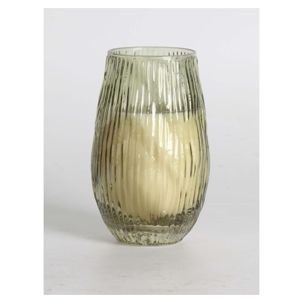 Doftljus i glas NATURE GREEN H13,5cm, Tranquil Summer